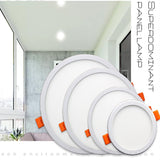 LED Panel Light 6W 8W 15W 20W Round Square Spot light AC85~265V ceiling light Indoor Recessed Downlight Down Light Home Decor