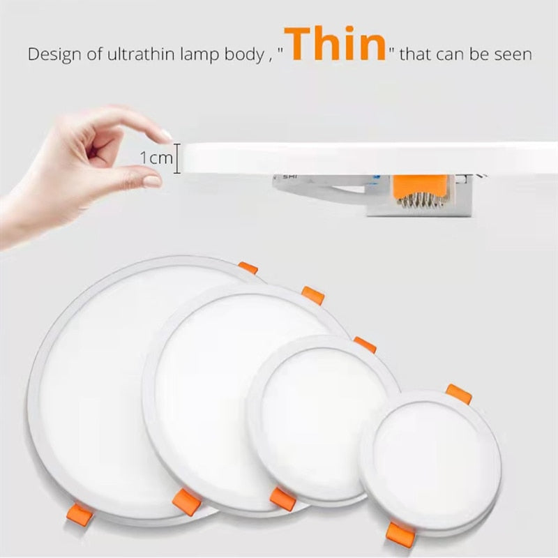 LED Panel Light 6W 8W 15W 20W Round Square Spot light AC85~265V ceiling light Indoor Recessed Downlight Down Light Home Decor