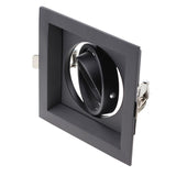 Square Double Ring Downlight Anti-glare LED 105mm 2pcs Cut Hole Recessed Ceiling Spot Lamp Frame GU10 Bulb Replaceable