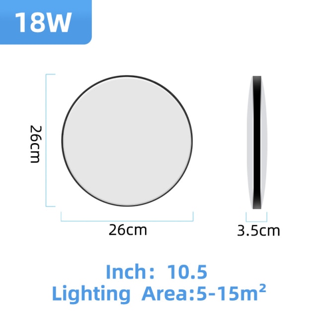 Led Ceiling Lamp 220V 72/40/30/18W Modern Indoor Lighting Fixture Ceiling Light for Living Room Bedroom Kitchen Led Panel Lights