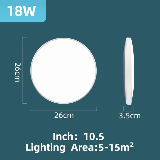 Led Ceiling Lamp 220V 72/40/30/18W Modern Indoor Lighting Fixture Ceiling Light for Living Room Bedroom Kitchen Led Panel Lights