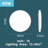 Led Ceiling Lamp 220V 72/40/30/18W Modern Indoor Lighting Fixture Ceiling Light for Living Room Bedroom Kitchen Led Panel Lights