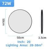 Led Ceiling Lamp 220V 72/40/30/18W Modern Indoor Lighting Fixture Ceiling Light for Living Room Bedroom Kitchen Led Panel Lights