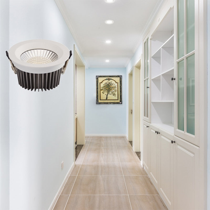 Led downlight embedded IP65 waterproof and fog proof hotel kitchen light bathroom toilet waterproof downlight