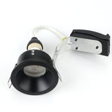 IP65 Round Deep Fire-Rated 5PCS Waterproof Recessed Downlight GU10 MR16 Fitting Matt Black White Bathroom Ceiling Spot Light