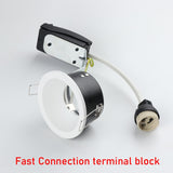 IP65 Round Deep Fire-Rated 5PCS Waterproof Recessed Downlight GU10 MR16 Fitting Matt Black White Bathroom Ceiling Spot Light