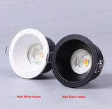 IP65 Round Deep Fire-Rated 5PCS Waterproof Recessed Downlight GU10 MR16 Fitting Matt Black White Bathroom Ceiling Spot Light