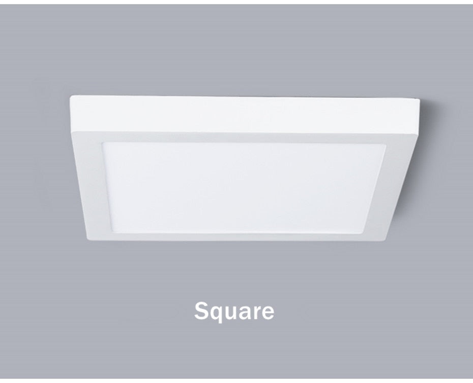 LED Ceiling Light 110V 220V Indoor Modern Light Fixture Surface Mounted Ceiling Lamp 6W 12W 18W Round Square Indoor Panel Light