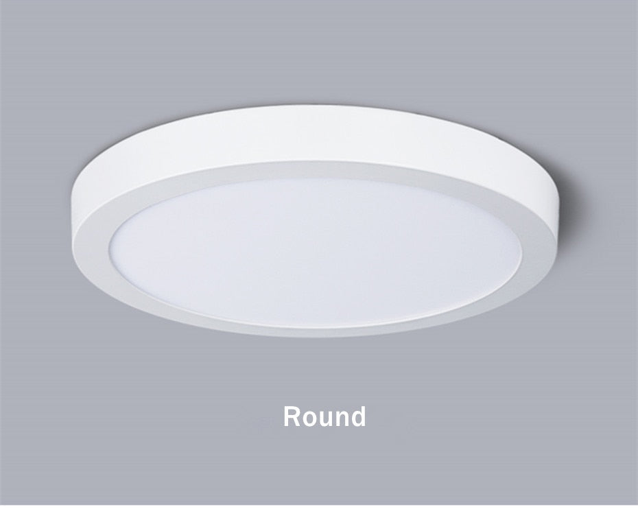LED Ceiling Light 110V 220V Indoor Modern Light Fixture Surface Mounted Ceiling Lamp 6W 12W 18W Round Square Indoor Panel Light