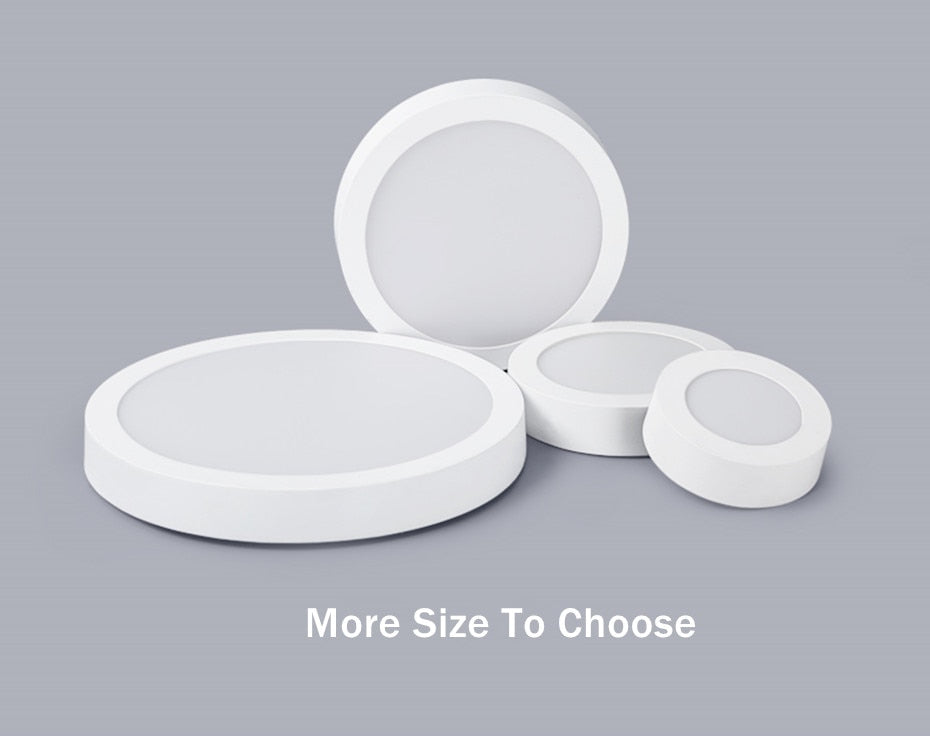 LED Ceiling Light 110V 220V Indoor Modern Light Fixture Surface Mounted Ceiling Lamp 6W 12W 18W Round Square Indoor Panel Light