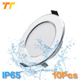 Waterproof LED Downlight Dimmable 10Pcs 18W 15W 12W 9W 7W 5W Warm Cold White Recessed LED Lamp Spot Light AC220V 230V Ceiling