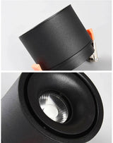 Dimmable Folding Rotating Recessed Led Downlight 7w-15W Cob Ceiling Spot Light  Adjustable 110v 220v Warm White For Living Room