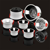 DBF 5W 7W 15W 18W No Flickering Deep Glare LED COB Recessed Downlight Angle Adjust Ceiling Spot Lights for Aisle Pic Background