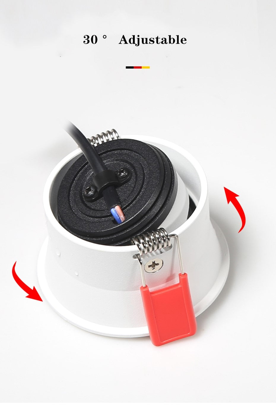 DBF 5W 7W 15W 18W No Flickering Deep Glare LED COB Recessed Downlight Angle Adjust Ceiling Spot Lights for Aisle Pic Background