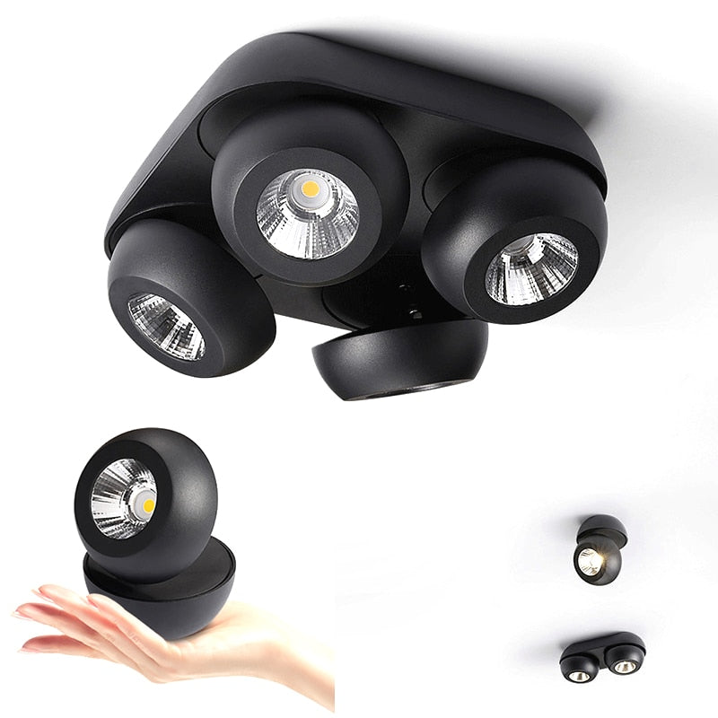 High quality super bright surface mounted LED Dimmable downlights 10W 15W 20W 30W 40W 60W AC85-265V COB ceiling lamp spot lights