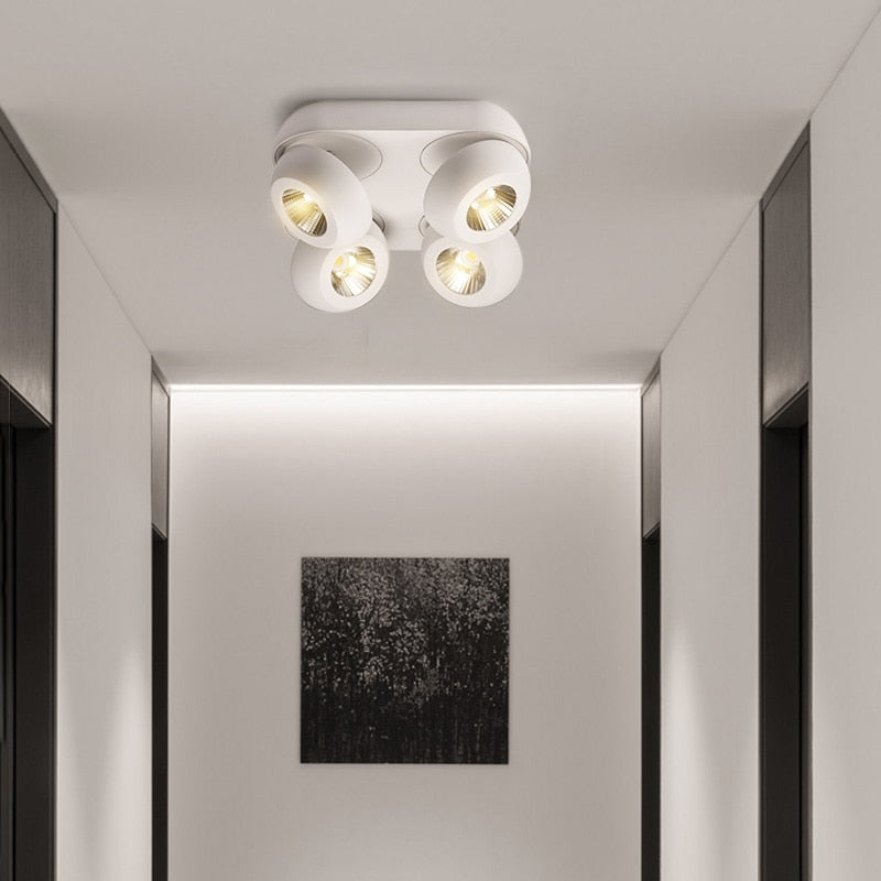 High quality super bright surface mounted LED Dimmable downlights 10W 15W 20W 30W 40W 60W AC85-265V COB ceiling lamp spot lights