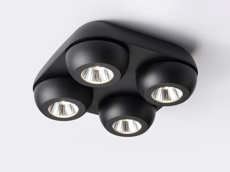 High quality super bright surface mounted LED Dimmable downlights 10W 15W 20W 30W 40W 60W AC85-265V COB ceiling lamp spot lights