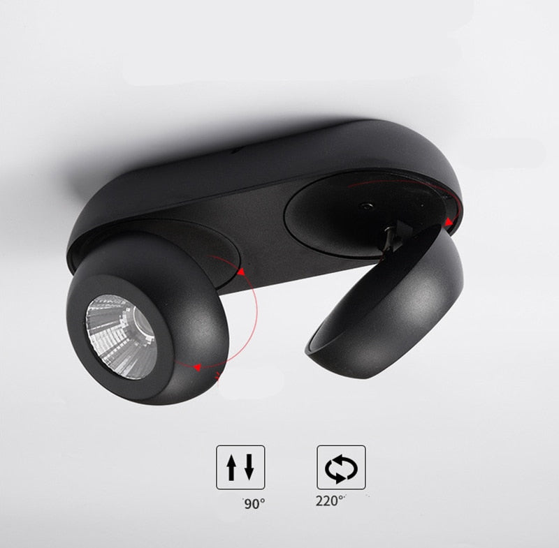 High quality super bright surface mounted LED Dimmable downlights 10W 15W 20W 30W 40W 60W AC85-265V COB ceiling lamp spot lights