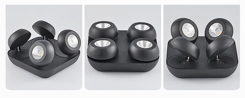 High quality super bright surface mounted LED Dimmable downlights 10W 15W 20W 30W 40W 60W AC85-265V COB ceiling lamp spot lights