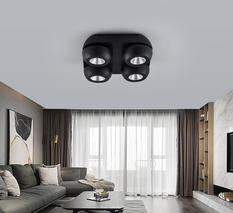 High quality super bright surface mounted LED Dimmable downlights 10W 15W 20W 30W 40W 60W AC85-265V COB ceiling lamp spot lights