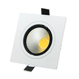 NEW Embedded COB LED Downlights Square 7W 9W 12W 15W LED Spot lamp AC85-265V LED Recessed Ceiling Lamp Warm white/Cold white
