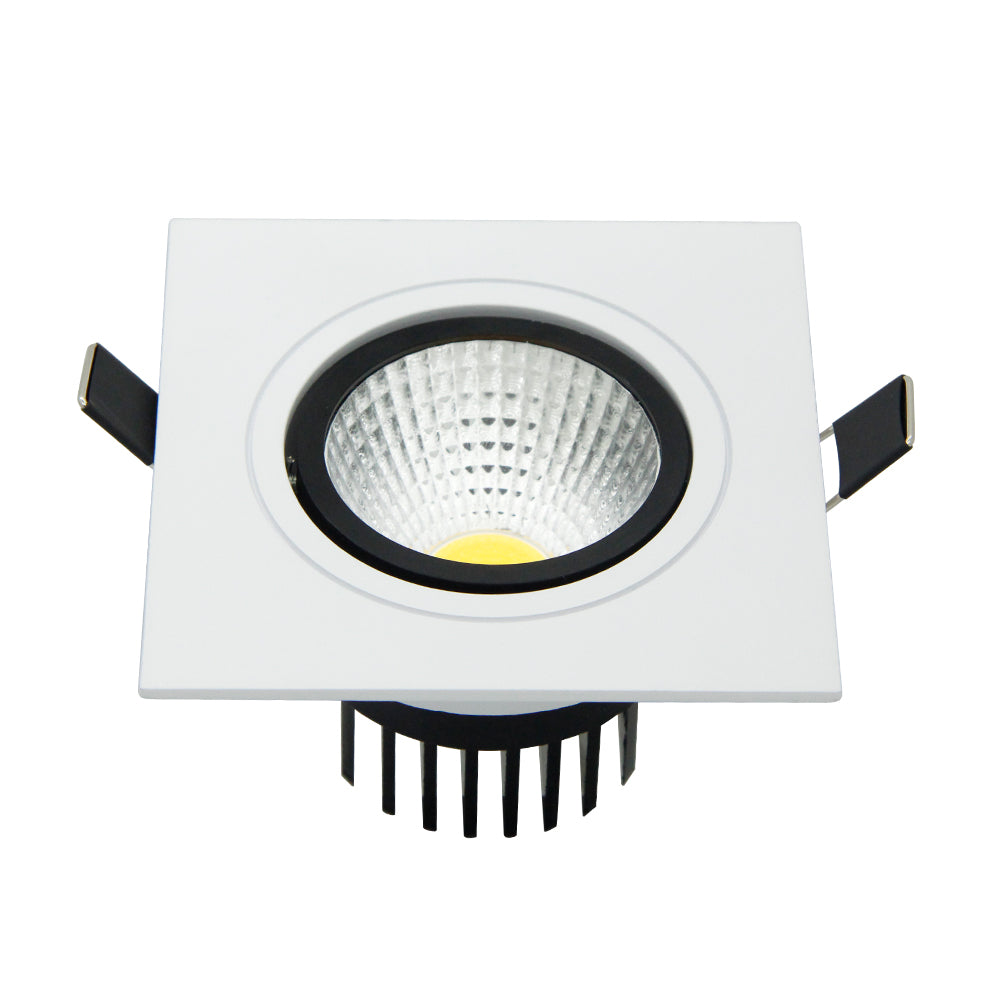 NEW Embedded COB LED Downlights Square 7W 9W 12W 15W LED Spot lamp AC85-265V LED Recessed Ceiling Lamp Warm white/Cold white