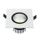 NEW Embedded COB LED Downlights Square 7W 9W 12W 15W LED Spot lamp AC85-265V LED Recessed Ceiling Lamp Warm white/Cold white