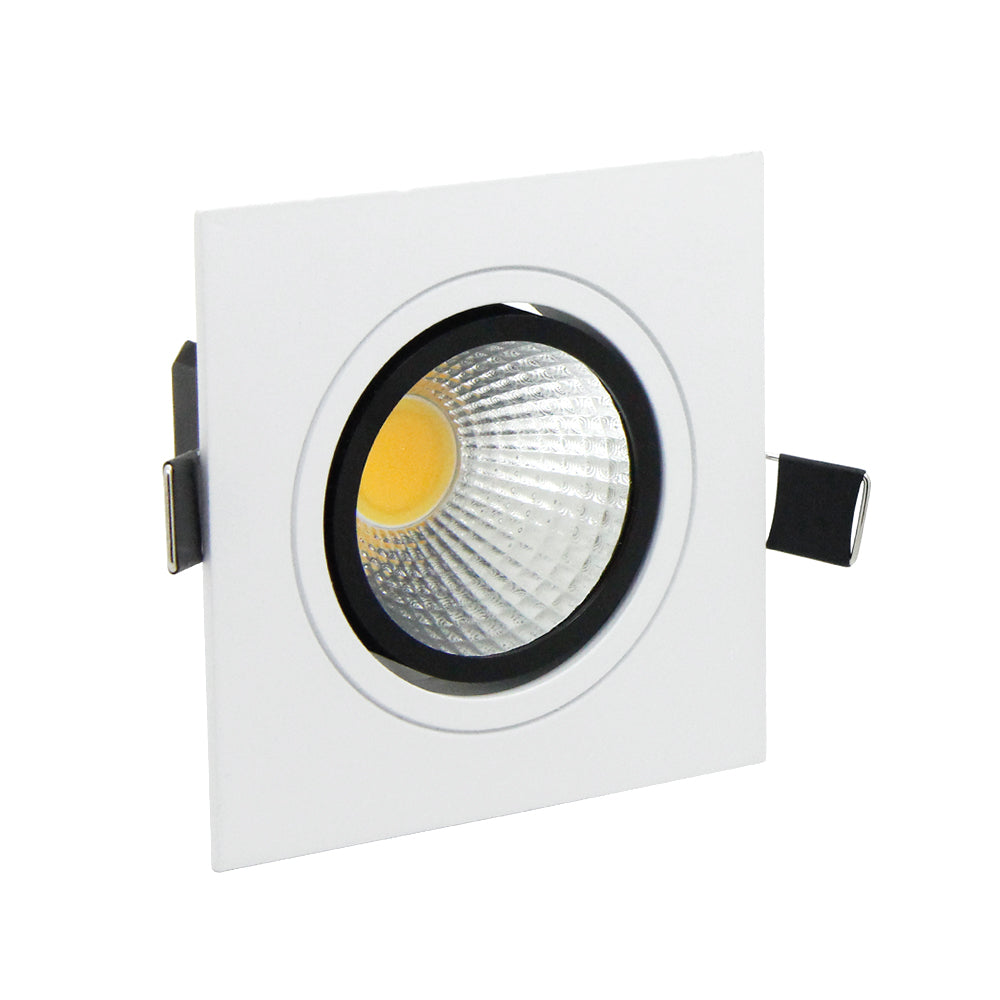 NEW Embedded COB LED Downlights Square 7W 9W 12W 15W LED Spot lamp AC85-265V LED Recessed Ceiling Lamp Warm white/Cold white