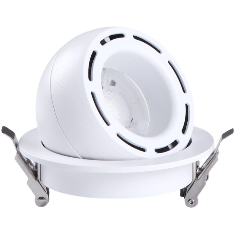 Dimmable Embedded Retractable LED COB Ceiling 7W 15w 20W 24W AC85-265V Adjustable 360 Degree LED Trunk Downlight Home Lighting