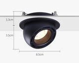 Dimmable Embedded Retractable LED COB Ceiling 7W 15w 20W 24W AC85-265V Adjustable 360 Degree LED Trunk Downlight Home Lighting