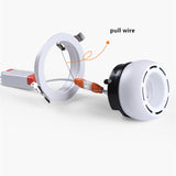 Dimmable Embedded Retractable LED COB Ceiling 7W 15w 20W 24W AC85-265V Adjustable 360 Degree LED Trunk Downlight Home Lighting