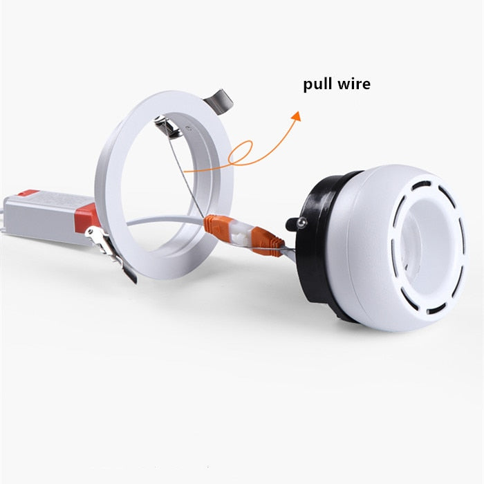 Dimmable Embedded Retractable LED COB Ceiling 7W 15w 20W 24W AC85-265V Adjustable 360 Degree LED Trunk Downlight Home Lighting