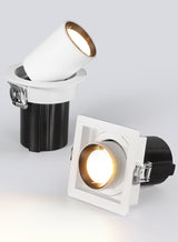 Round Square Adjust Stretchable Recessed 12W 15W 18W 24W COB LED Downlight Ceiling Spotlight Kitchen Living Room Indoor Lighting