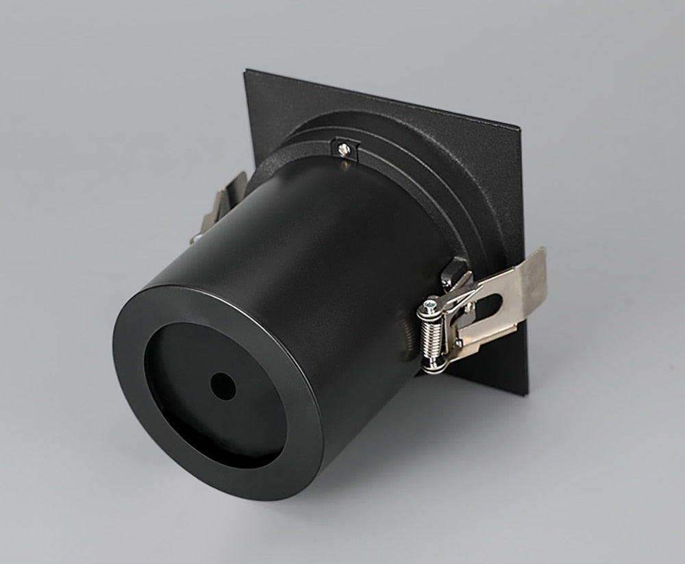 Round Square Adjust Stretchable Recessed 12W 15W 18W 24W COB LED Downlight Ceiling Spotlight Kitchen Living Room Indoor Lighting