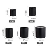 Surface Mounted LED COB Ceiling LED Downlight 10W 15W 20W 30W 50W 110V 220V Black White Round Indoor Lighting 3000K 6000K