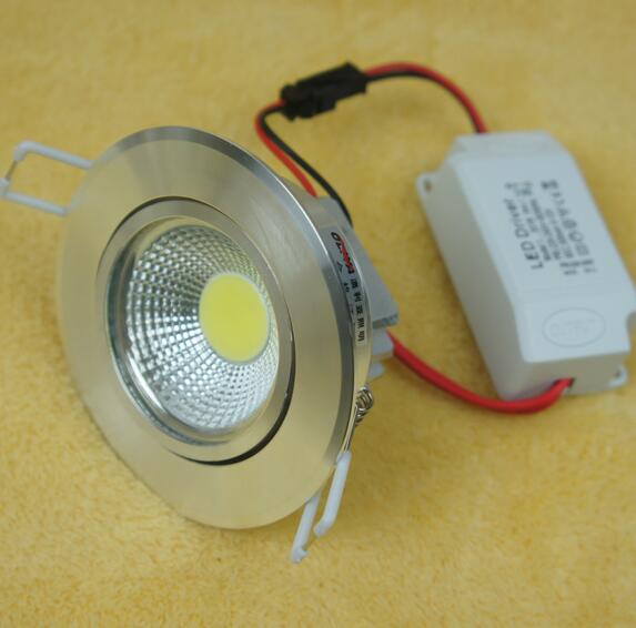 Spot LED DownLight AC85-265V 3W 5W 7W 10W 12W Dimmable LED COB Spot Recessed Down light Downlights