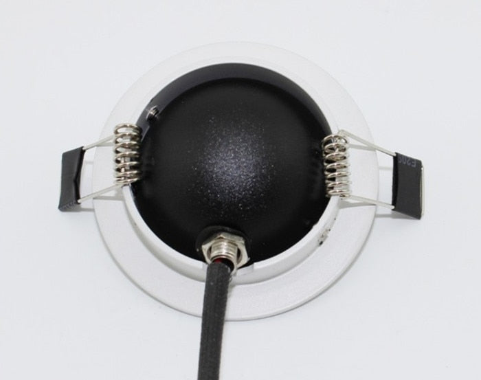 Dimmable Recessed Round LED Downlights  AC85-265V 5w 7w 12w 18w 24ｗ COB Ceiling Warm/Cold White Wash Wall Light RA90