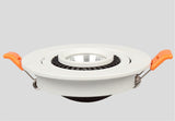 Dimmable Recessed Round LED Downlights  AC85-265V 5w 7w 12w 18w 24ｗ COB Ceiling Warm/Cold White Wash Wall Light RA90