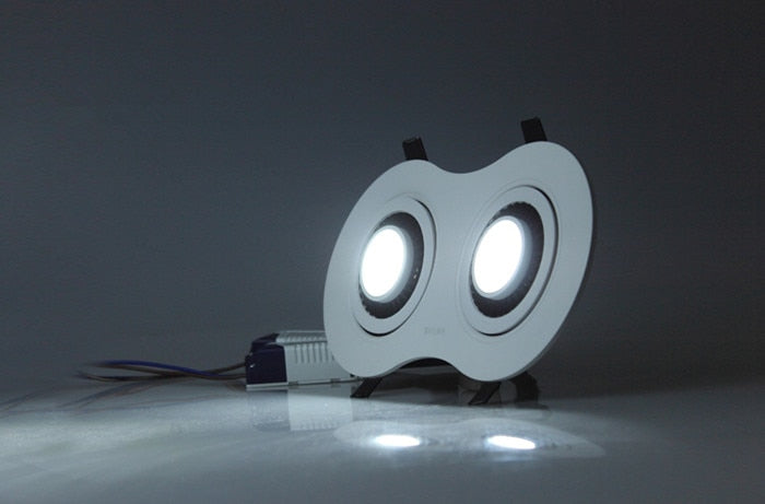 Dimmable Recessed Round LED Downlights  AC85-265V 5w 7w 12w 18w 24ｗ COB Ceiling Warm/Cold White Wash Wall Light RA90