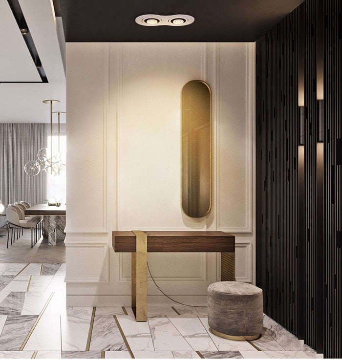 Dimmable Recessed Round LED Downlights  AC85-265V 5w 7w 12w 18w 24ｗ COB Ceiling Warm/Cold White Wash Wall Light RA90