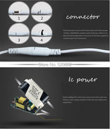 Dimmable Recessed Round LED Downlights  AC85-265V 5w 7w 12w 18w 24ｗ COB Ceiling Warm/Cold White Wash Wall Light RA90