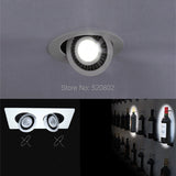 Dimmable Recessed Round LED Downlights  AC85-265V 5w 7w 12w 18w 24ｗ COB Ceiling Warm/Cold White Wash Wall Light RA90