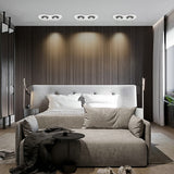 Dimmable Recessed Round LED Downlights  AC85-265V 5w 7w 12w 18w 24ｗ COB Ceiling Warm/Cold White Wash Wall Light RA90