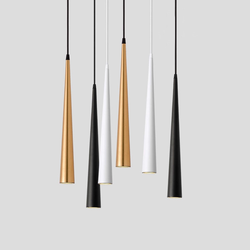 Cone LED Ceiling Spotlights Dimmable Hanging Light 5-12W Kitchen Bar Table Lamps Dining Chandeliers Surface Mounted Downlights