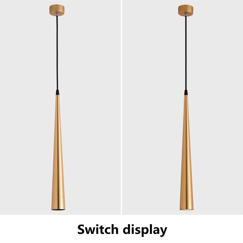 Cone LED Ceiling Spotlights Dimmable Hanging Light 5-12W Kitchen Bar Table Lamps Dining Chandeliers Surface Mounted Downlights