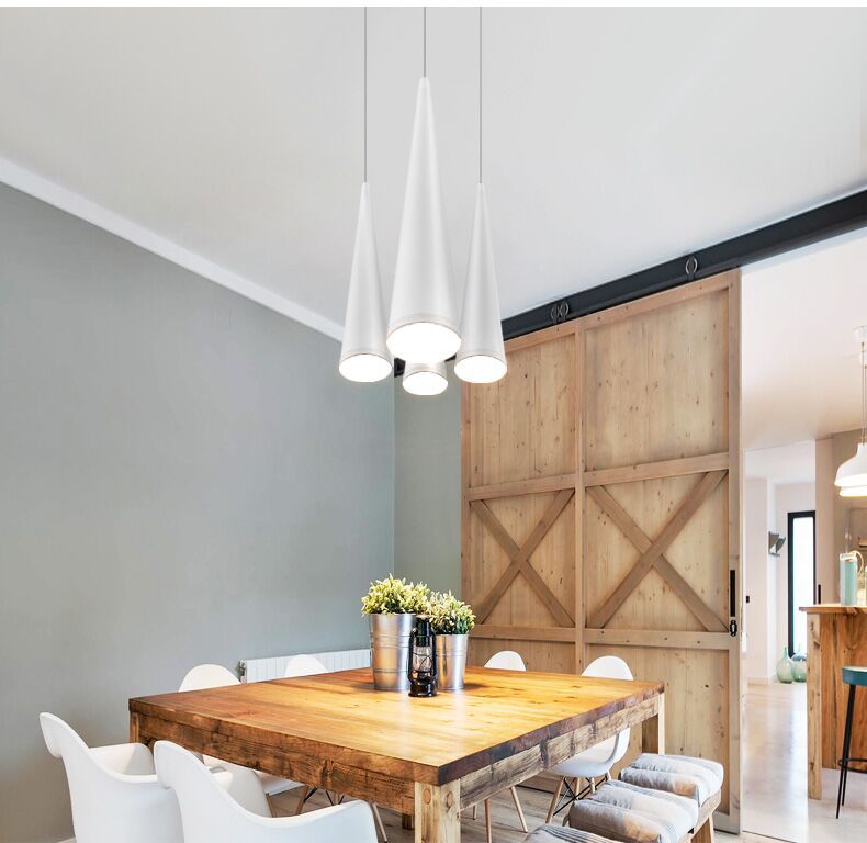 Cone LED Ceiling Spotlights Dimmable Hanging Light 5-12W Kitchen Bar Table Lamps Dining Chandeliers Surface Mounted Downlights