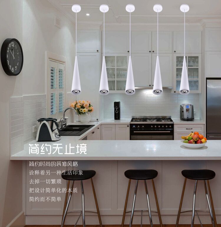 Cone LED Ceiling Spotlights Dimmable Hanging Light 5-12W Kitchen Bar Table Lamps Dining Chandeliers Surface Mounted Downlights