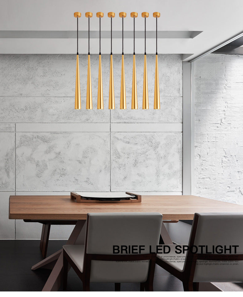 Cone LED Ceiling Spotlights Dimmable Hanging Light 5-12W Kitchen Bar Table Lamps Dining Chandeliers Surface Mounted Downlights