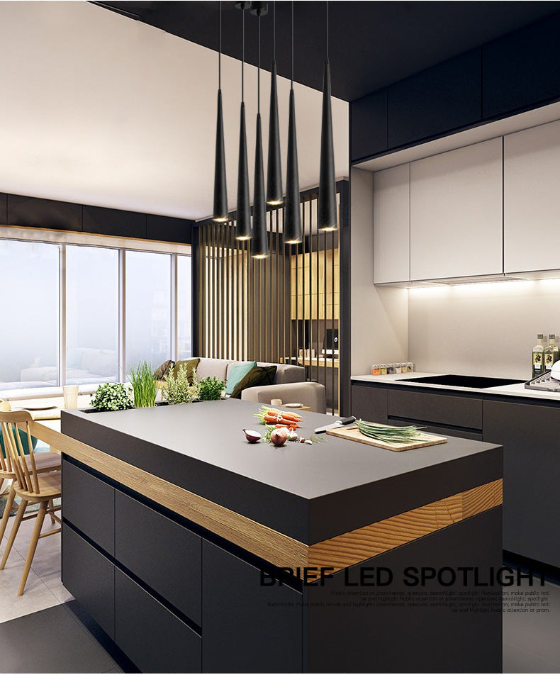 Cone LED Ceiling Spotlights Dimmable Hanging Light 5-12W Kitchen Bar Table Lamps Dining Chandeliers Surface Mounted Downlights