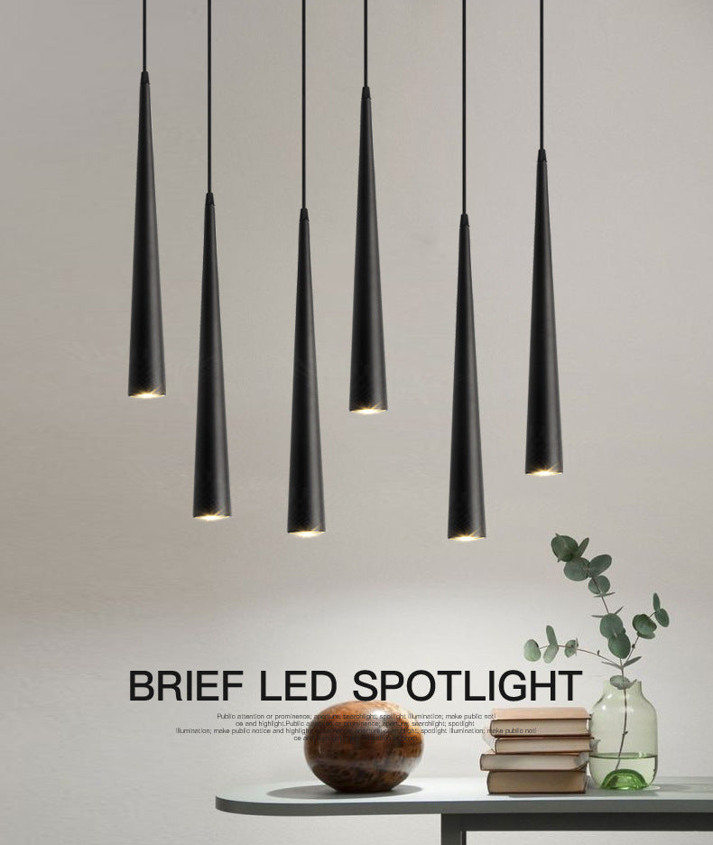 Cone LED Ceiling Spotlights Dimmable Hanging Light 5-12W Kitchen Bar Table Lamps Dining Chandeliers Surface Mounted Downlights